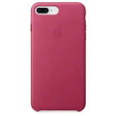 Кожаный чехол Apple Leather Case Pink Fuchsia для iPhone 7 Plus/iPhone 8 Plus (копия)